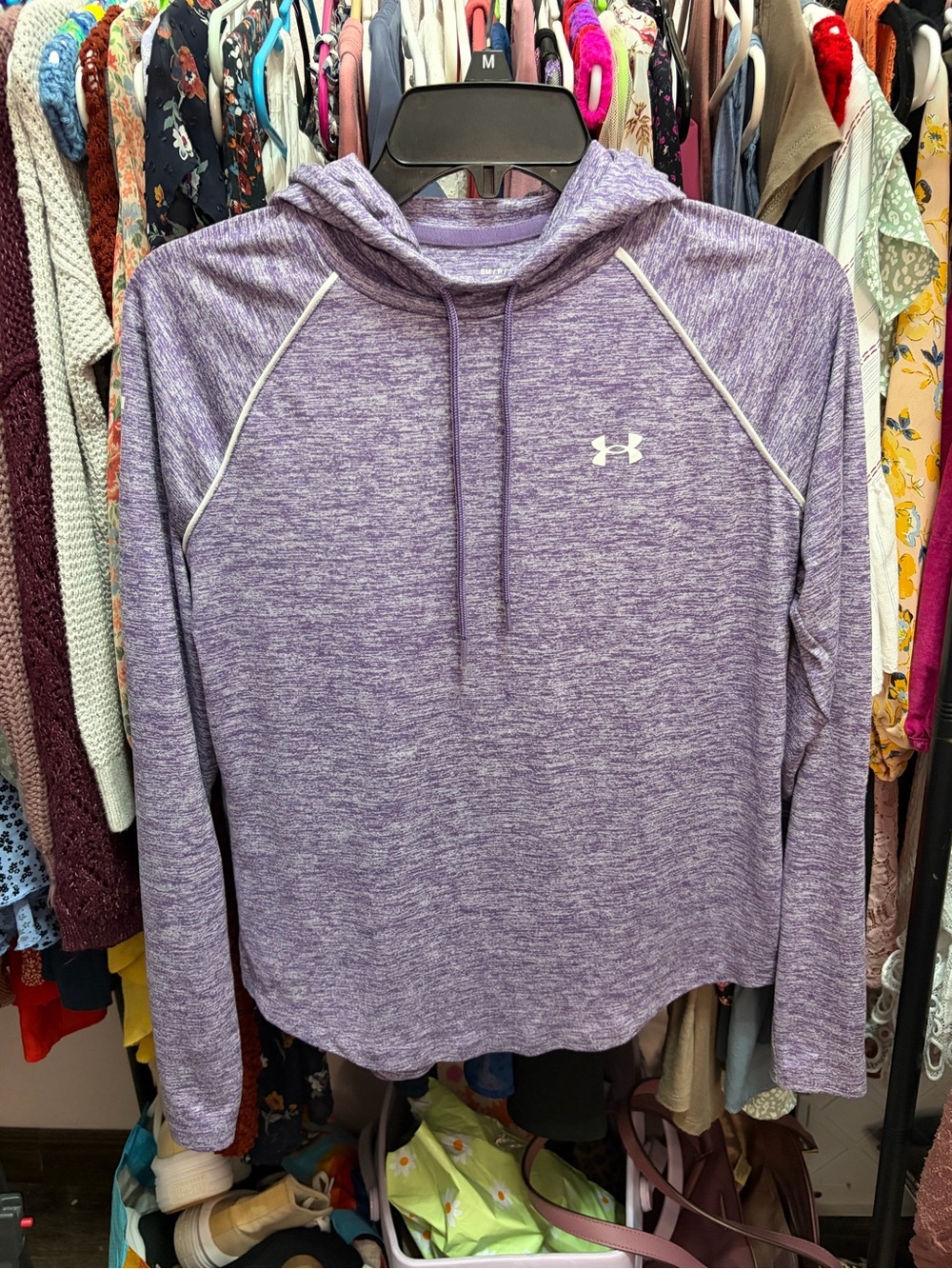 Under Armour Heathered Lavender Pullover Hoodie